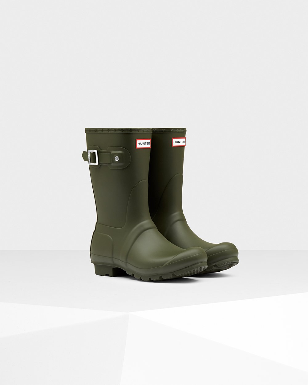 Galochas Curtas Hunter Feminina Verde Escuro Oliva - Original - 81WJYUVIX